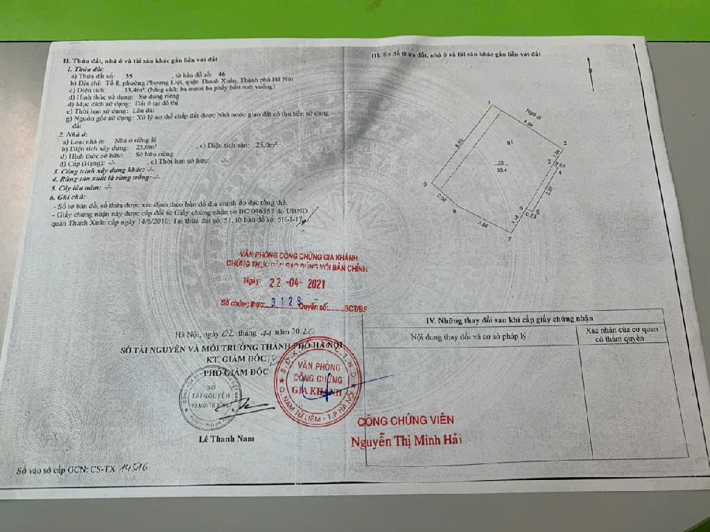 Bán nhà Phố Vọng - diện tích 71.9m2 5 tầng - Lô góc 3 mặt thoáng - giá 17,5 tỷ