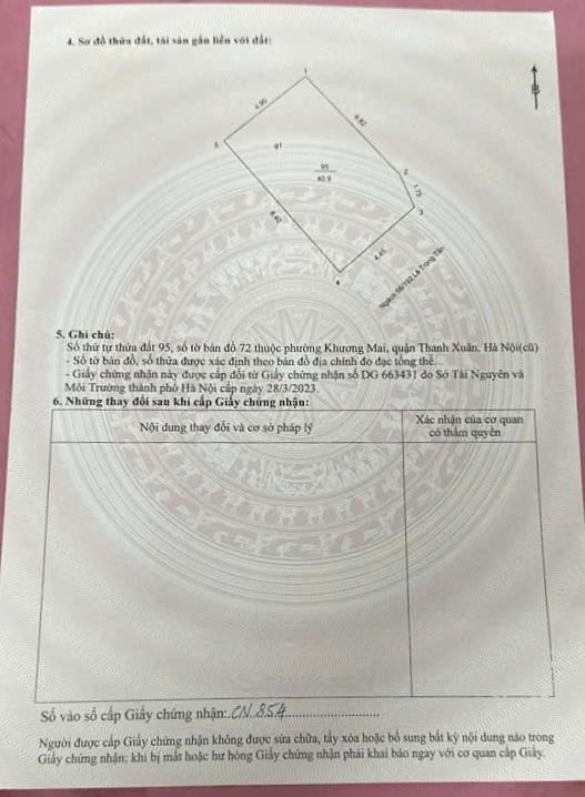 Bán nhà Lê Trọng Tấn - diện tích 41m2 6 tầng - Nhà lô góc, ô tô đỗ cửa - giá 14,8 tỷ