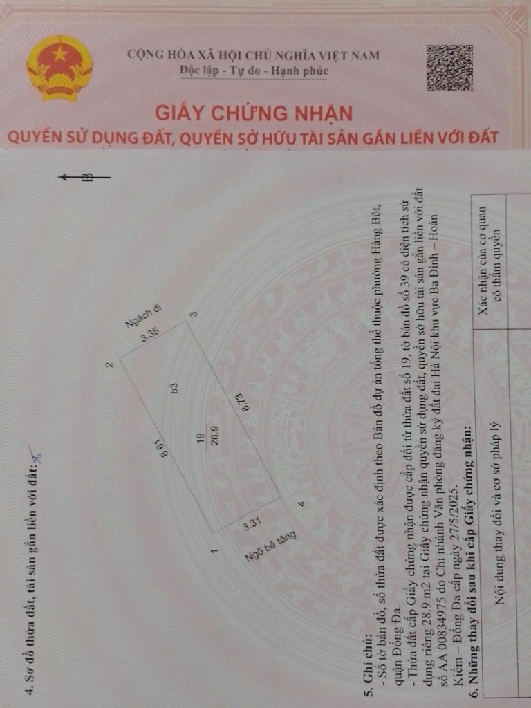 Bán nhà Tôn Đức Thắng - diện tích 28,9m2 5 tầng - Ô tô gần - giá 12 tỷ
