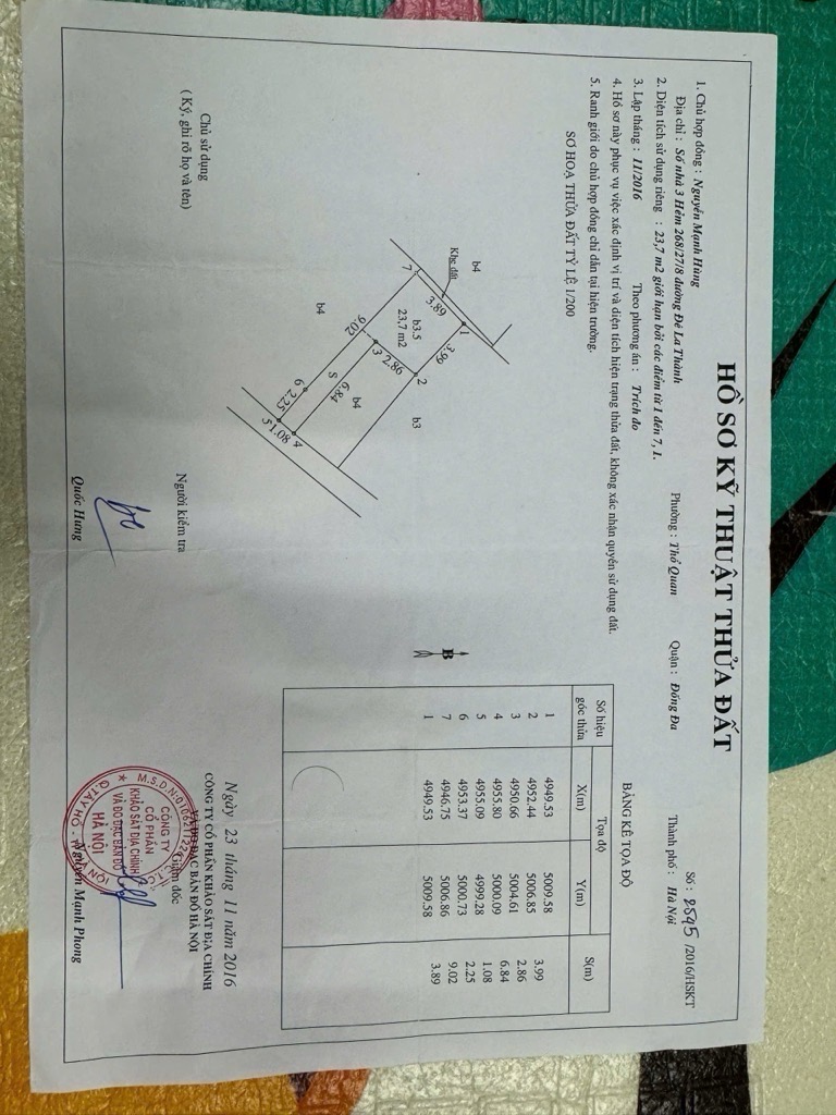 Bán nhà Đê La Thành - diện tích 23.7m2 5 tầng - Nhà 5 tầng chắc chắc vôi ve lại ở ngay - giá 3,08 tỷ