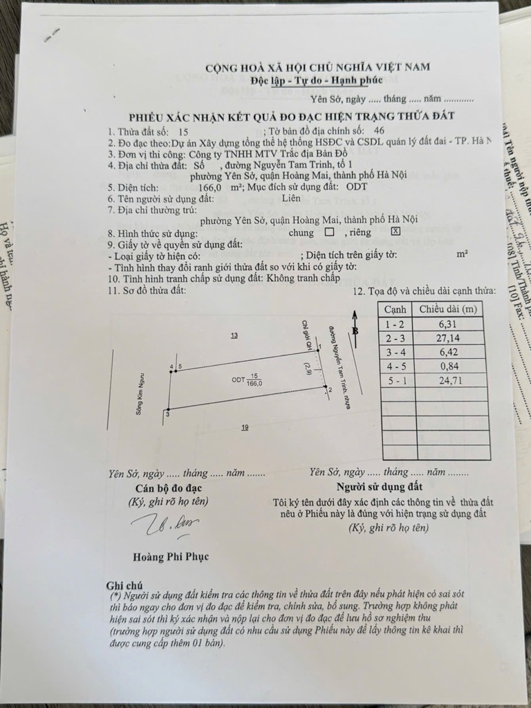 Bán nhà Tam Trinh - diện tích 166m2 1 tầng - Đất mặt phố - giá 11 tỷ