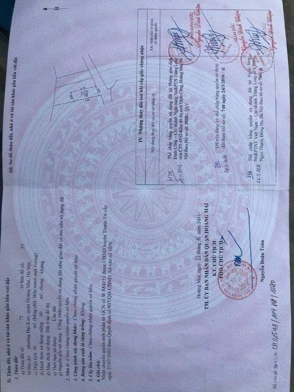 Bán nhà Đại Từ - diện tích 40m2 5 tầng - Mặt phố - giá 19,5 tỷ