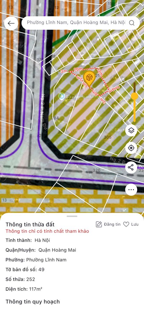 Bán nhà Nam Dư - diện tích 120m2 3 tầng - ô tô đỗ cửa - giá 24,5 tỷ