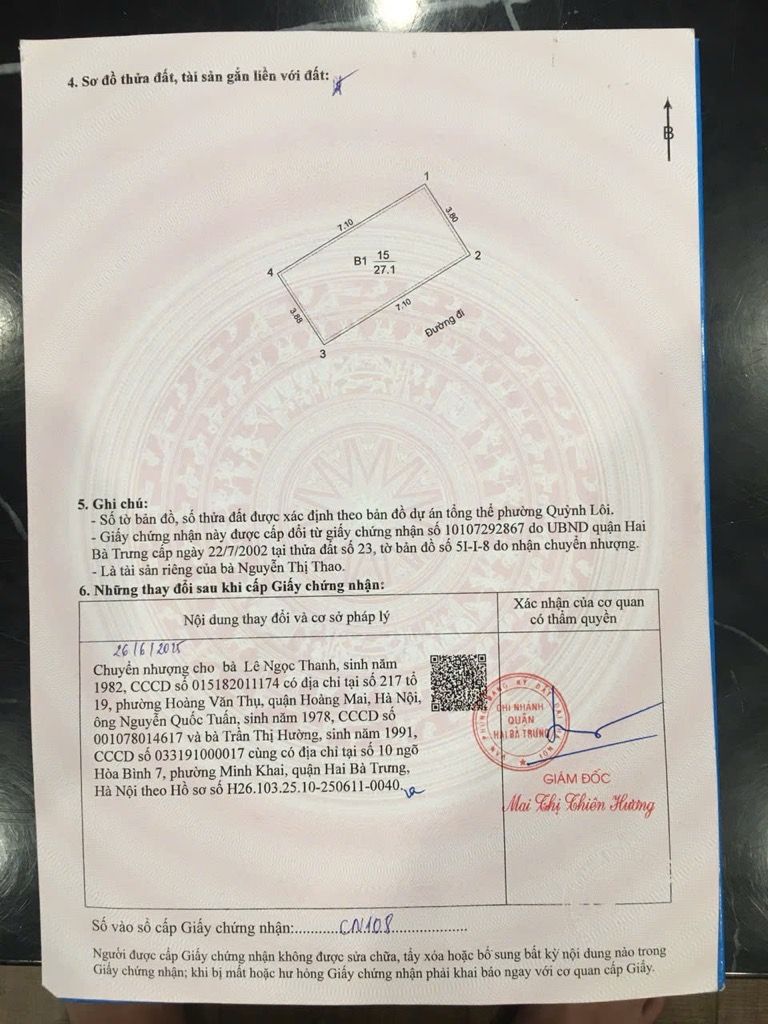 Bán nhà Ngõ Quỳnh - diện tích 27m2 5 tầng - Lô góc, nhà mới - giá 10 tỷ