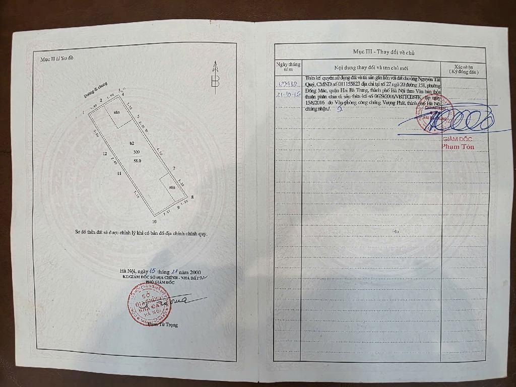 Bán nhà Nguyễn Cao - diện tích 58m2 4 tầng - Ngõ ô tô - giá 19,5 tỷ