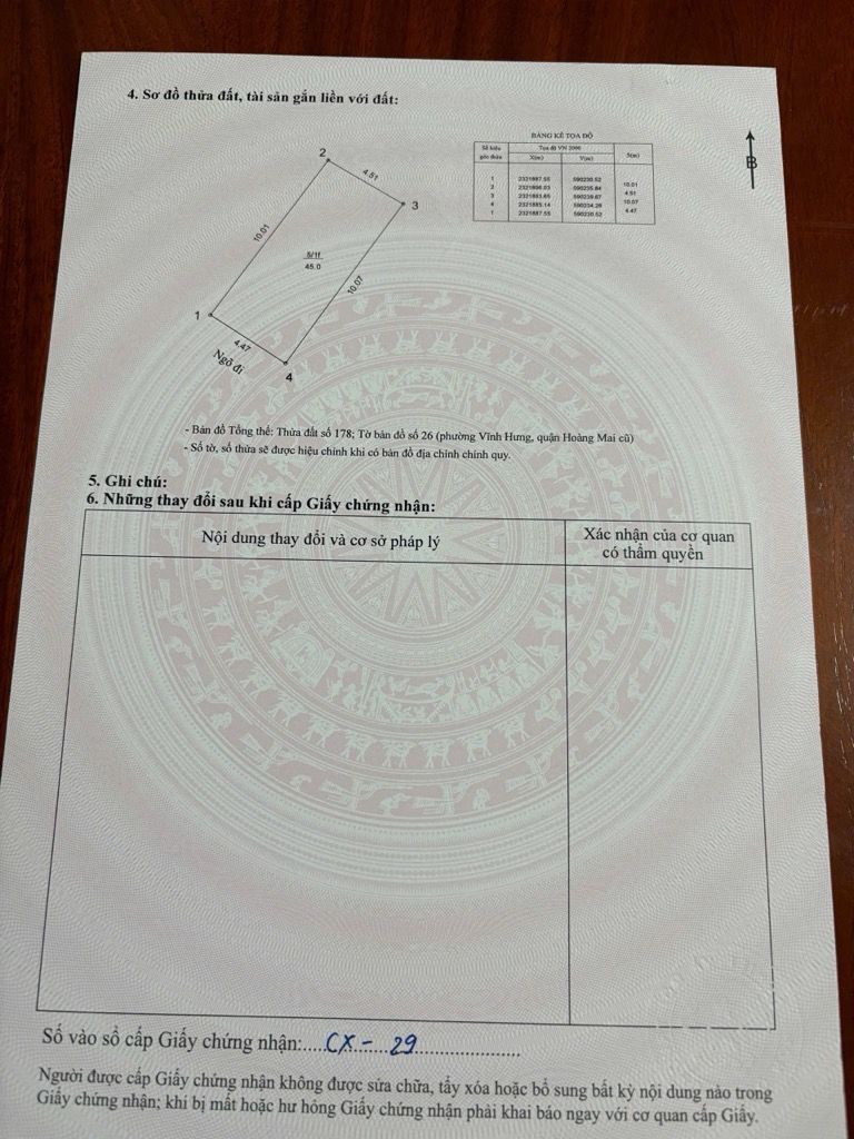 Bán nhà Tân Khai - diện tích 45m2 1 tầng - mặt ngõ thông sang ngõ 13 Lĩnh Nam - giá 9,3 tỷ