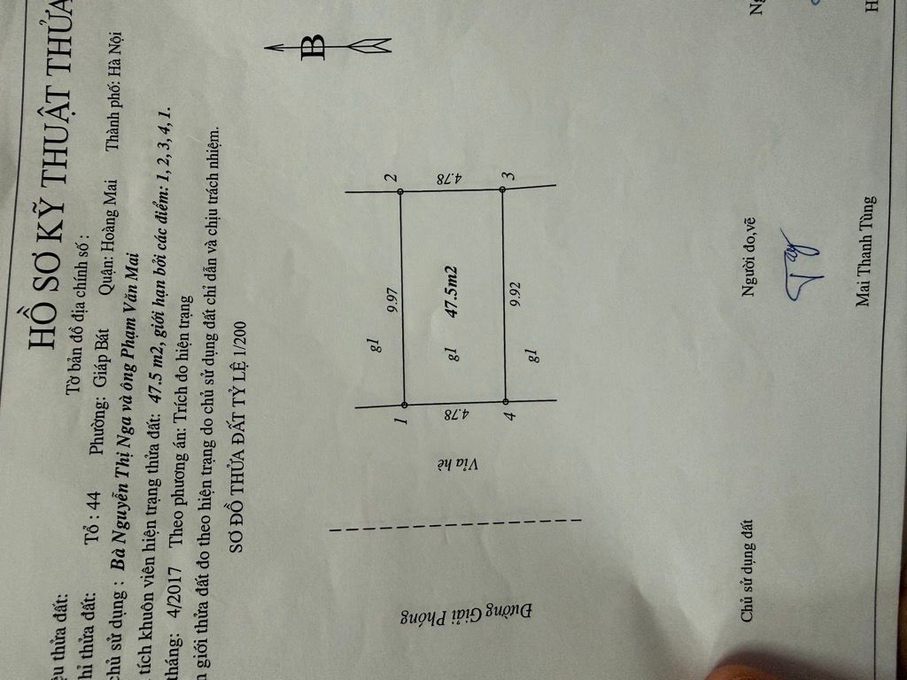 Bán nhà Giải Phóng - diện tích 47.5m2 1 tầng - Mặt phố kinh doanh tấp lập - giá 5,9 tỷ