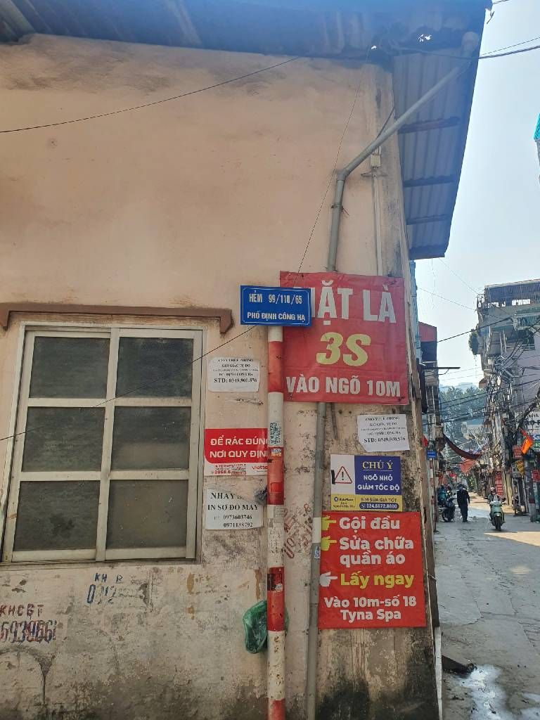 Bán nhà Định Công Hạ - diện tích 62.8m2 1 tầng - ô tô vào đất - giá 12 tỷ