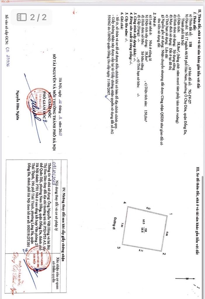 Bán nhà Hào Nam - diện tích 58.8m2 5 tầng - gần mặt phố - giá 16,7 tỷ