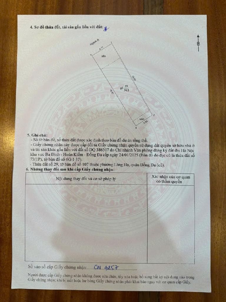 Bán nhà Láng - diện tích 75m2 5 tầng - Nhà dân xây chắc chắn, cho thuê 40 triệu/tháng - giá 16,5 tỷ