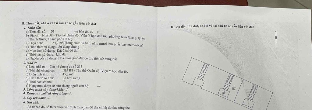 Bán nhà Hoàng Đạo Thành - diện tích 46m2 3 tầng - ô tô đỗ cửa - giá 8,0 tỷ