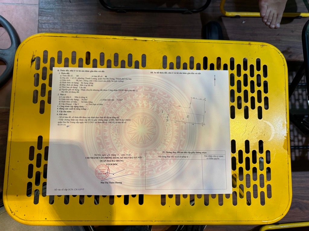 Bán nhà Đê Trần Khát Chân - diện tích 96.3m2 5 tầng - Gà đẻ trứng vàng - giá 19 tỷ