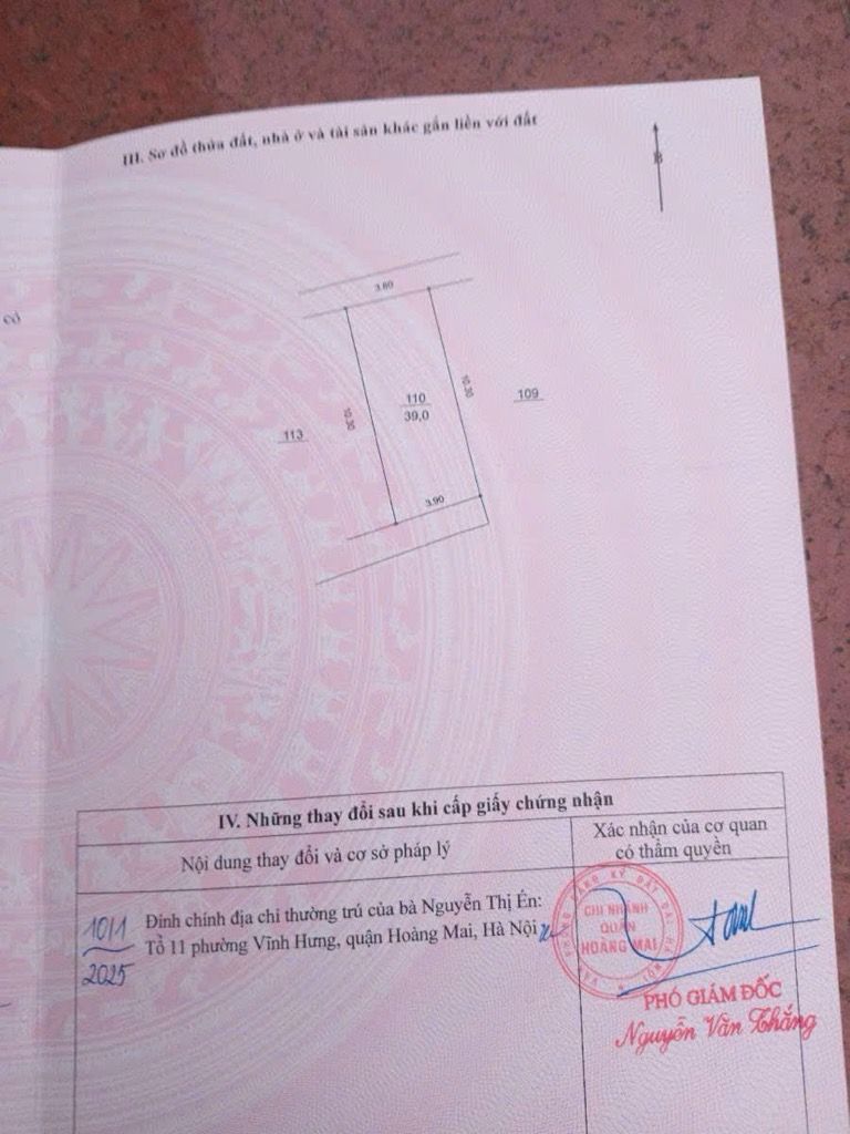 Bán nhà Tam Trinh - diện tích 39m2 6 tầng - Thang máy - giá 11,5 tỷ