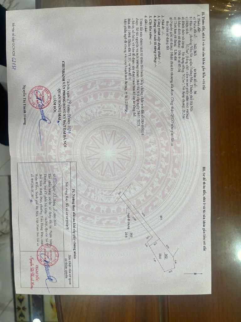 Bán nhà Yên Duyên - diện tích 30m2 1 tầng - Mảnh đất vàng còn sót lại - giá 5,4 tỷ