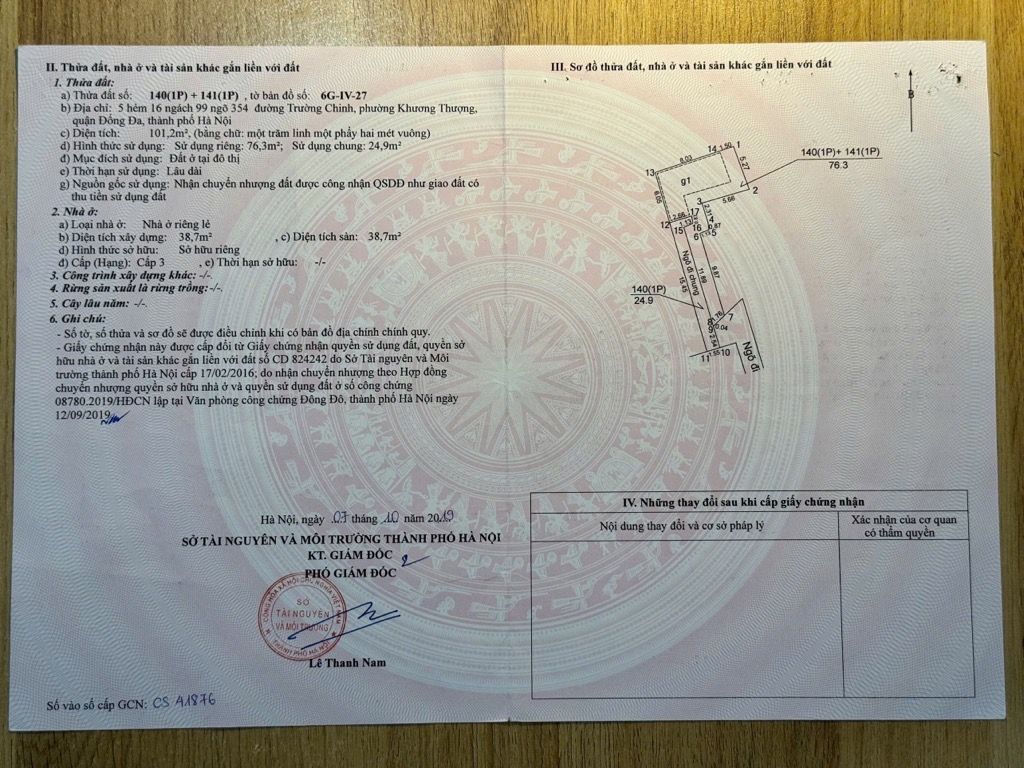 Bán nhà Trường Chinh - diện tích 76.5m2 7 tầng - GẦN CÁC TRƯỜNG ĐẠI HỌC LỚN - giá 16,9 tỷ