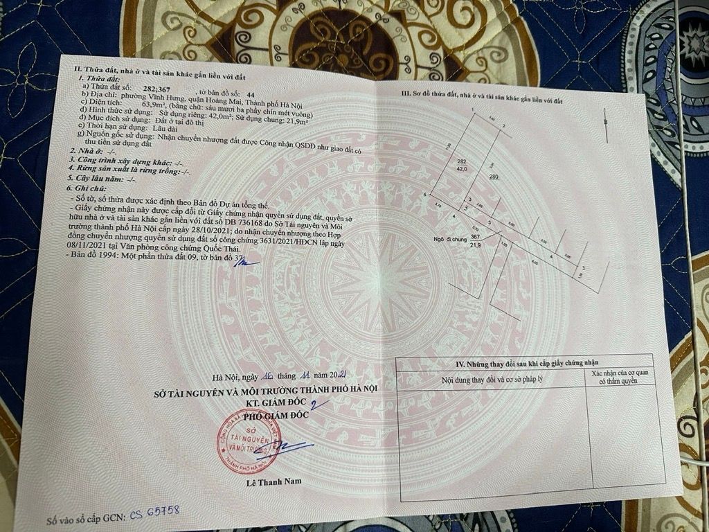 Bán nhà Đông Thiên - diện tích 63,9m2 6 tầng - Thang máy, gần phố - giá 11,5 tỷ