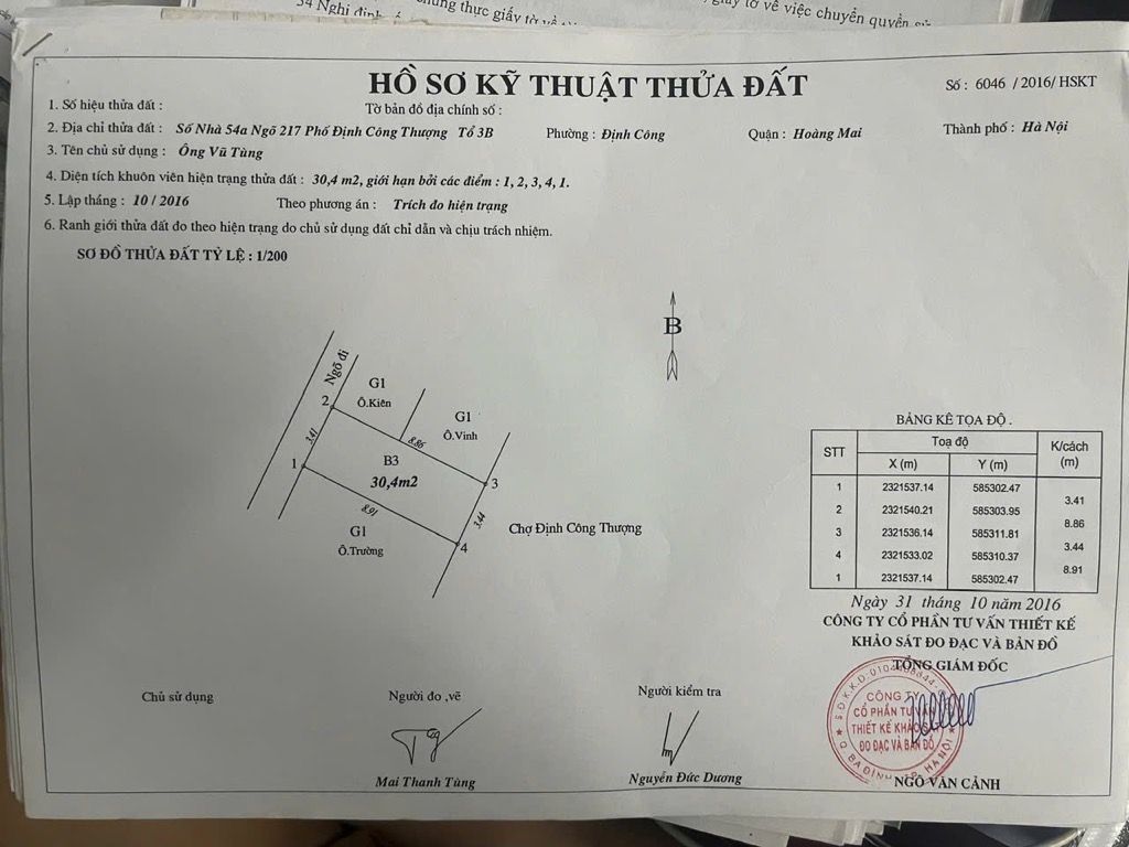 Bán nhà Định Công Thượng - diện tích 31m2 5 tầng - Ô TÔ TRÁNH KINH DOANH - giá 6 tỷ