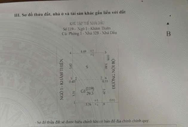 Bán nhà Khâm Thiên - diện tích 29.5m2 5 tầng - Ngõ 1 Khâm Thiên thẳng thoáng - giá 10,8 tỷ
