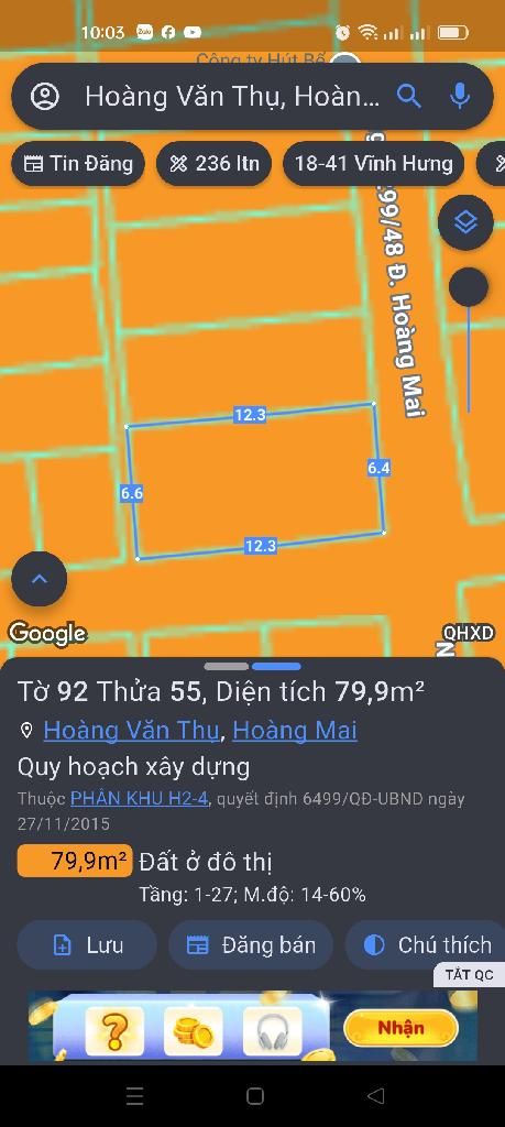 Bán nhà Hoàng Mai - diện tích 79m2 4 tầng - Lô góc 3 mặt thoáng - giá 24 tỷ