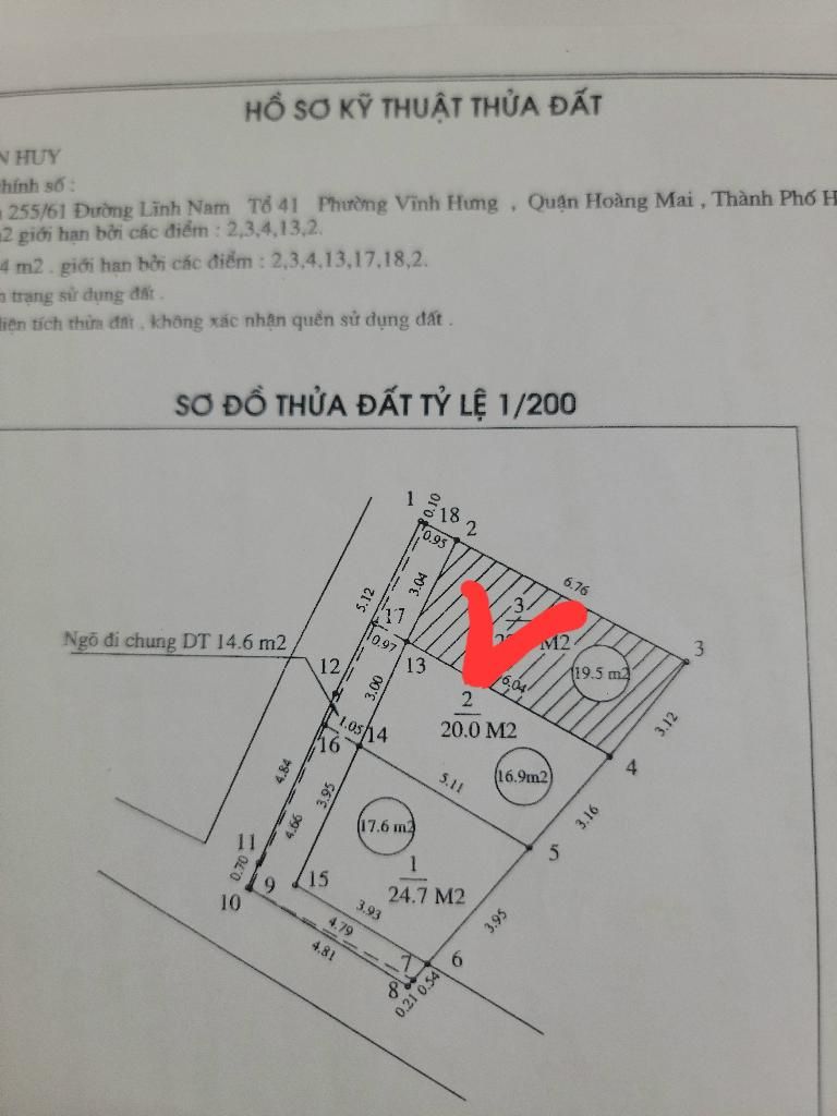 Bán nhà Lĩnh Nam - diện tích 20m2 5 tầng - Ô TÔ TRÁNH - giá 3,7 tỷ