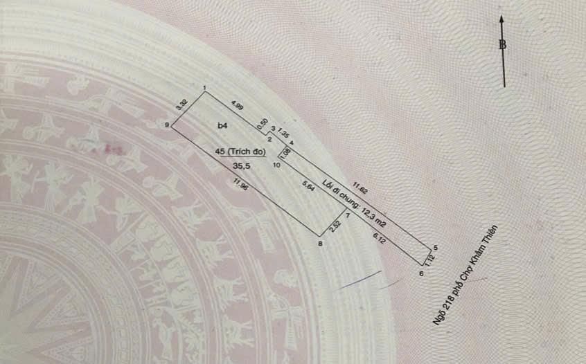 Bán nhà Khâm Thiên - diện tích 35.5m2 5 tầng - Nhà đẹp trung tâm - giá 5,3 tỷ