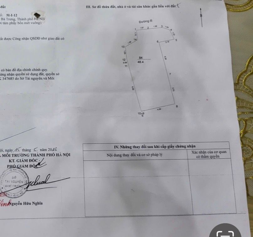 Bán nhà Minh Khai - diện tích 48,4m2 4 tầng - Ngõ 339 Minh Khai thông sang ngõ 559 Kim Ngưu - giá 9,5 tỷ