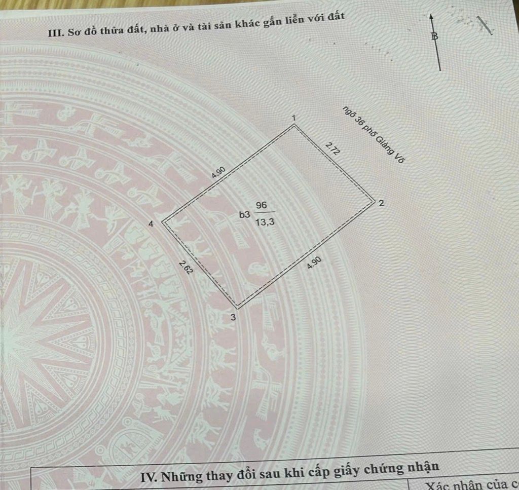 Bán nhà Giảng Võ - diện tích 14m2 5 tầng - Nhà vị trí đẹp 5M ra mặt phố Giảng Võ - giá 5,6 tỷ