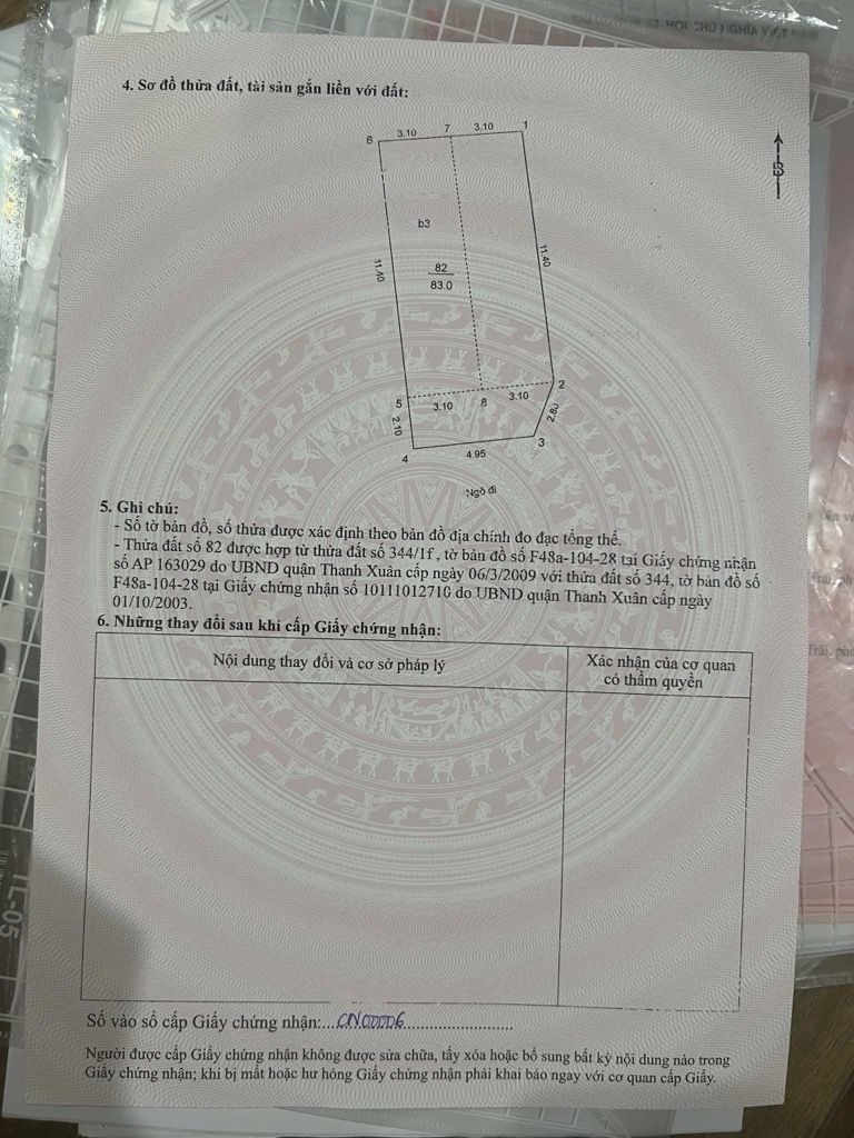 Bán nhà Nguyễn Trãi - diện tích 83m2 3 tầng - Ô tô tránh - giá 23,5 tỷ