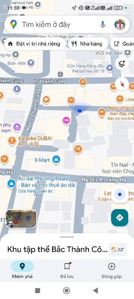 Bán nhà Thành Công - diện tích 92m2 3 tầng - Ngõ 2, gần mặt phố Láng Hạ - giá 22,5 tỷ