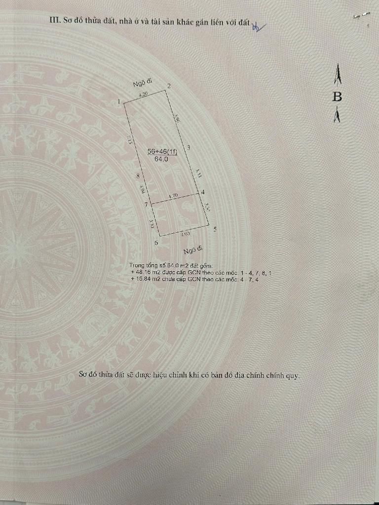 Bán nhà Minh Khai - diện tích 64m2 4 tầng - 2 mặt ngõ - giá 17 tỷ