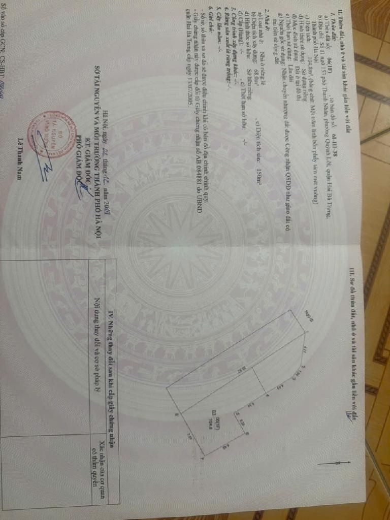 Bán nhà Thanh Nhàn - diện tích 104.8m2 4 tầng - HÀNG HIẾM! GIÁ ĐẦU TƯ! - giá 19,5 tỷ