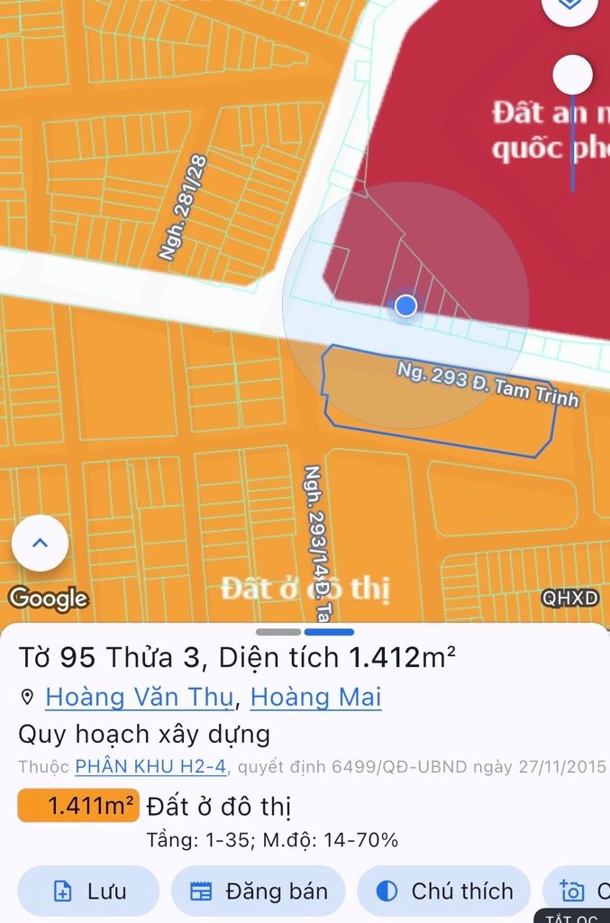 Bán nhà Tam Trinh - diện tích 66,7m2 2 tầng - KINH DOANH BẤT CHẤP - giá 3,4 tỷ
