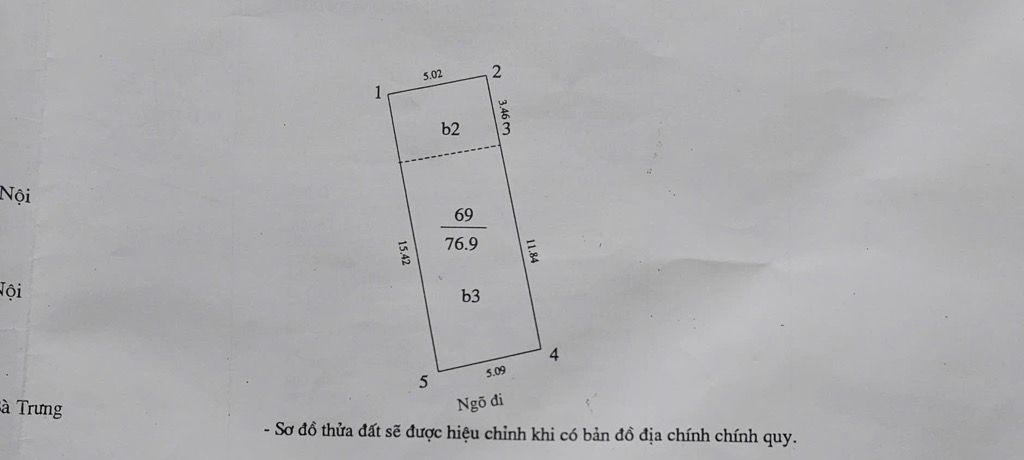 Bán nhà Bạch Đằng - diện tích 76,9m2 3 tầng - Ngõ ô tô rộng 4m - giá 22 tỷ