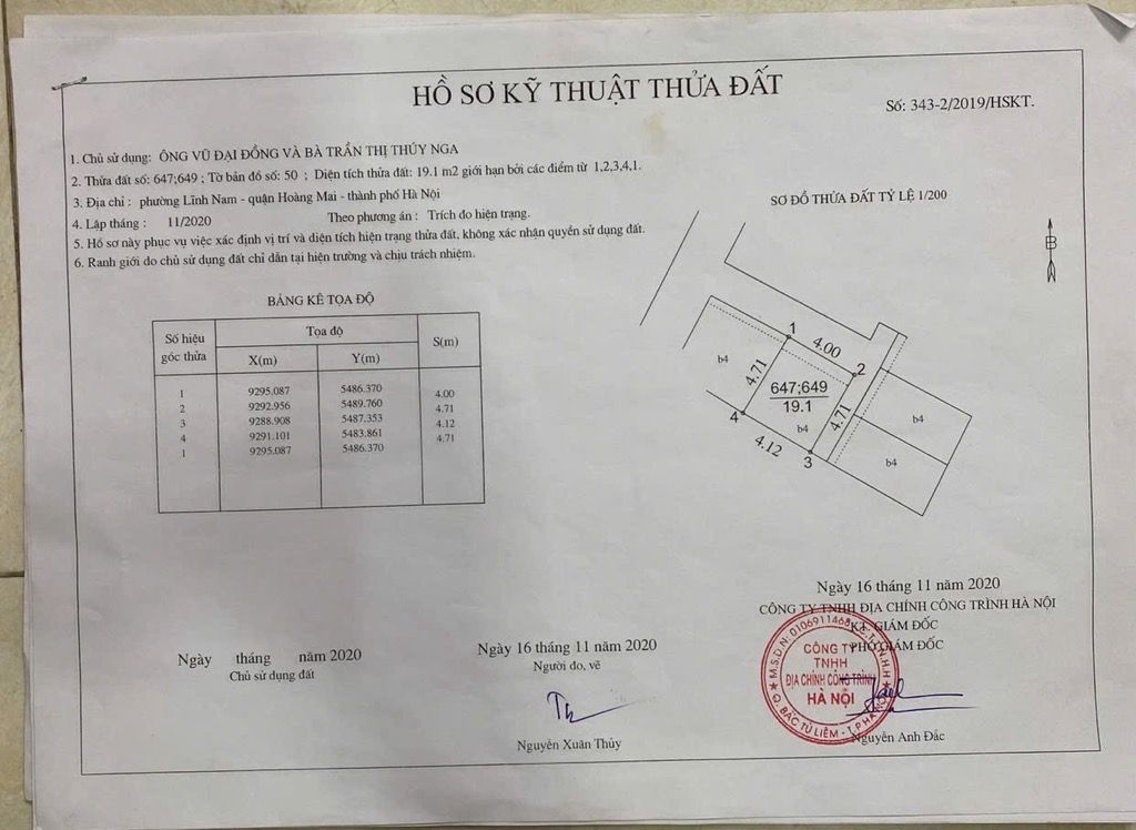 Bán nhà Nam Dư - diện tích 19m2 4 tầng - CỰC HIẾM - giá 4 tỷ