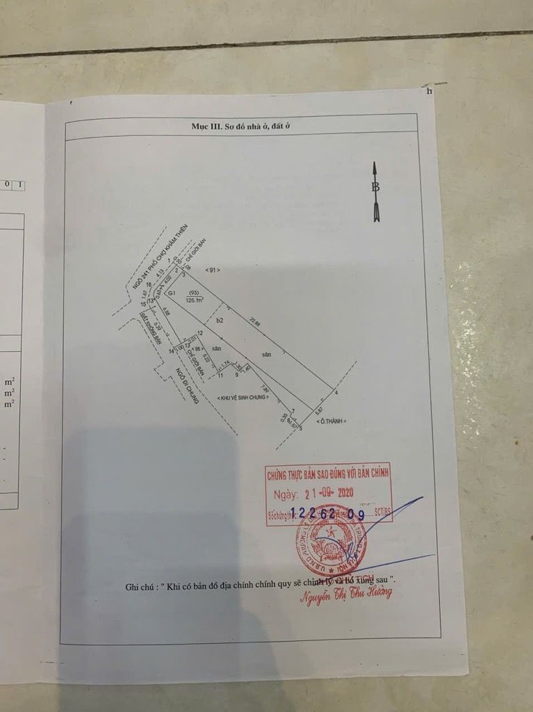 Bán nhà Chợ Khâm Thiên - diện tích 46m2 7 tầng - Căn góc CCMN - giá 2,4 tỷ