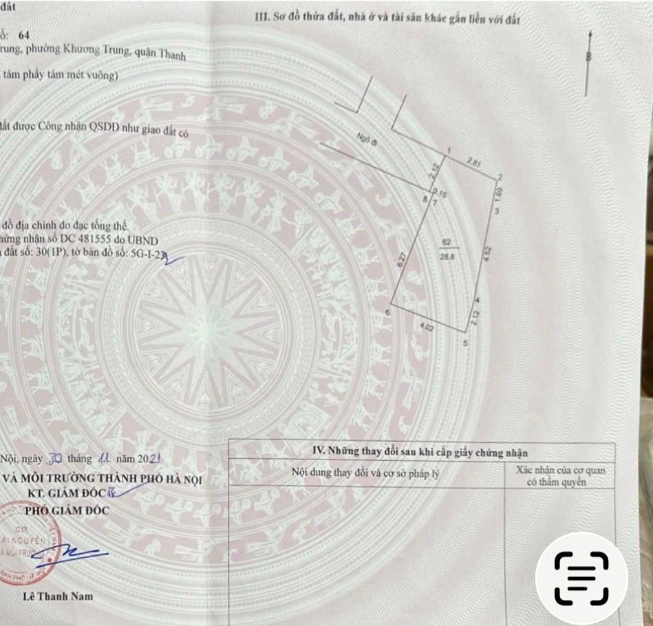 Bán nhà Khương Trung - diện tích 29m2 4 tầng - nhà thiết kế cầu thang cuối, không gian thoáng - giá 5,95 tỷ