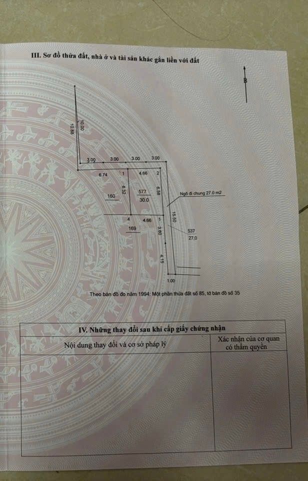 Bán nhà Thuý Lĩnh - diện tích 30m2 5 tầng - Lô góc - giá 5,98 tỷ