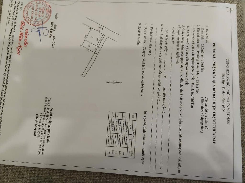 Bán nhà Lĩnh Nam - diện tích 49.4m2 1 tầng - gần ô tô - giá 4,7 tỷ