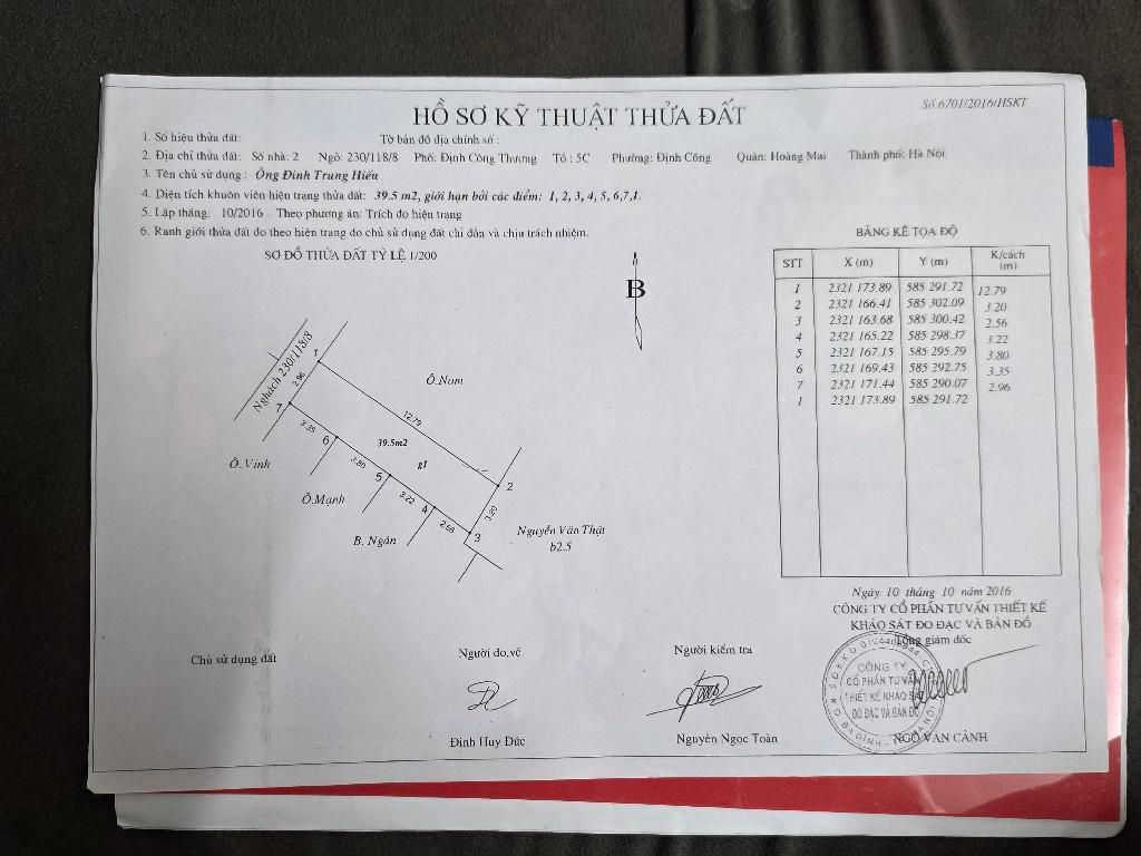 Bán nhà Định Công Thượng - diện tích 39.5m2 2 tầng - HÀNG CĐC - giá 4,1 tỷ