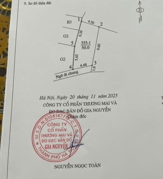 Bán nhà Nam Dư - diện tích 50m2 1 tầng - gần ô tô - giá 2,6 tỷ