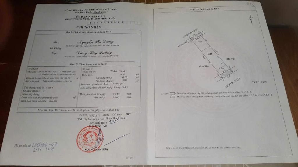 Bán nhà Phan Đình Giót - diện tích 50m2 3 tầng - PHÂN LÔ - Ô TÔ VÀO NHÀ - giá 14,5 tỷ