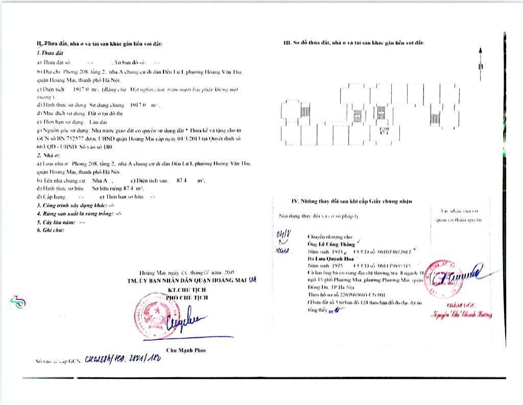 Bán nhà Hồ Đền Lừ 1 - diện tích 87.4m2 1 tầng - Căn góc 3 thoáng - giá 9,3 tỷ