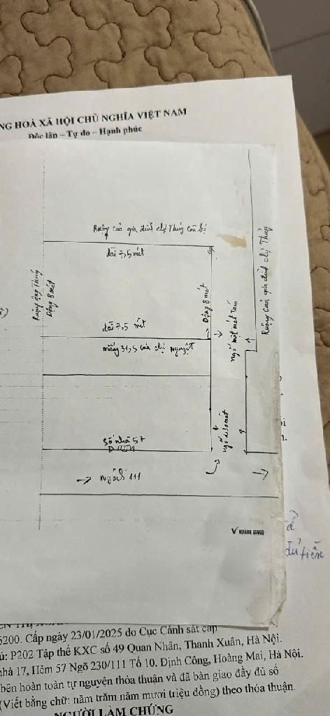 Bán nhà Định Công Thượng - diện tích 32m2 1 tầng - đất nông nghiệp, mua bán vi bằng - giá 1,15 tỷ