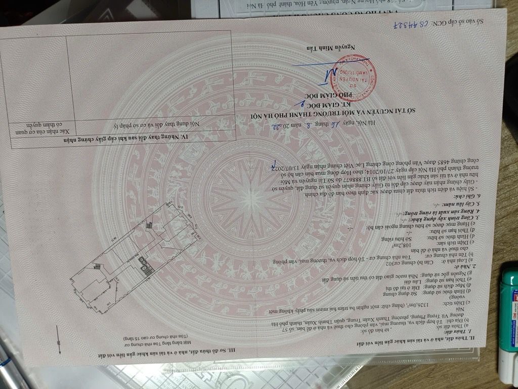 Bán nhà Vũ Trọng Phụng - diện tích 108,2m2 3 tầng - Căn góc thoáng mát - giá 8,1 tỷ