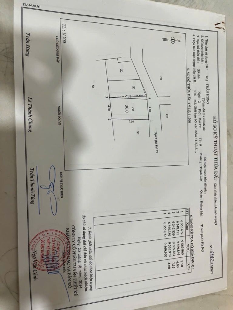 Bán nhà Đại Từ - diện tích 30m2 2 tầng - Nhà chưa sổ, ngõ rộng thông thoáng - giá 1,68 tỷ