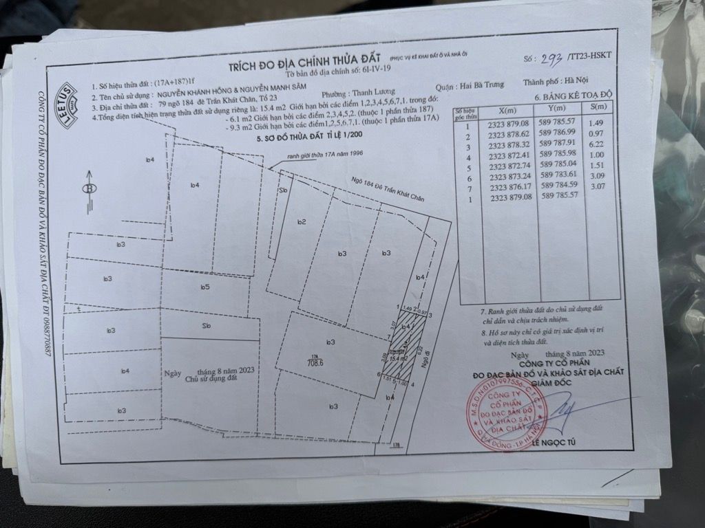 Bán nhà Trần Khát Chân - diện tích 21m2 4 tầng - vị trí đẹp, gần ô tô - giá 3,25 tỷ