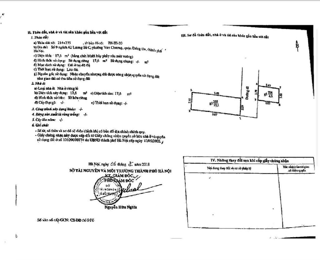 Bán nhà Lương sử C - diện tích 17,6m2 2 tầng - vị trí đẹp - giá 3,4 tỷ