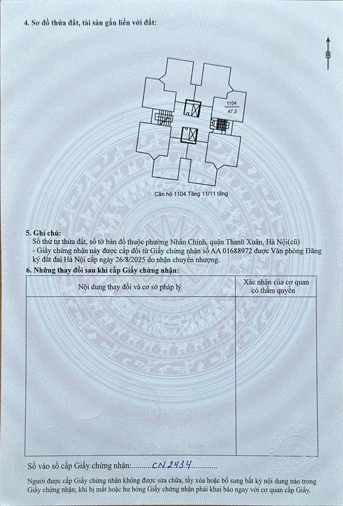 Bán nhà Hoàng Minh Giám - diện tích 48m2 11 tầng - Căn hộ CC vị trí đẹp - giá 5 tỷ