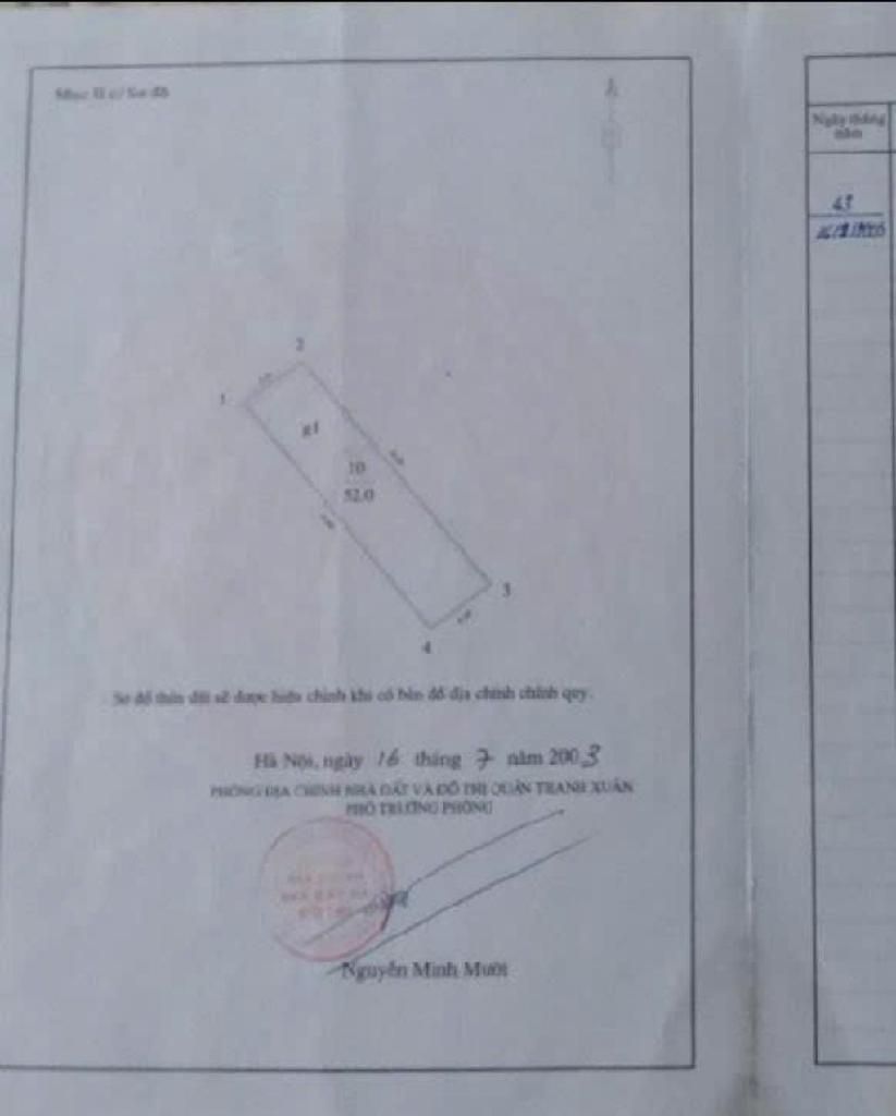 Bán nhà Nguyễn Huy Tưởng - diện tích 54m2 5 tầng - Lô góc 3 thoáng - giá 18,7 tỷ