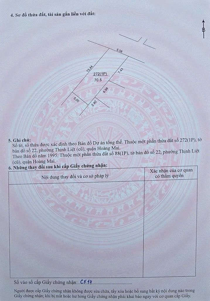 Bán nhà Trương Định - diện tích 70,5m2 2 tầng - Ô tô - giá 23,5 tỷ